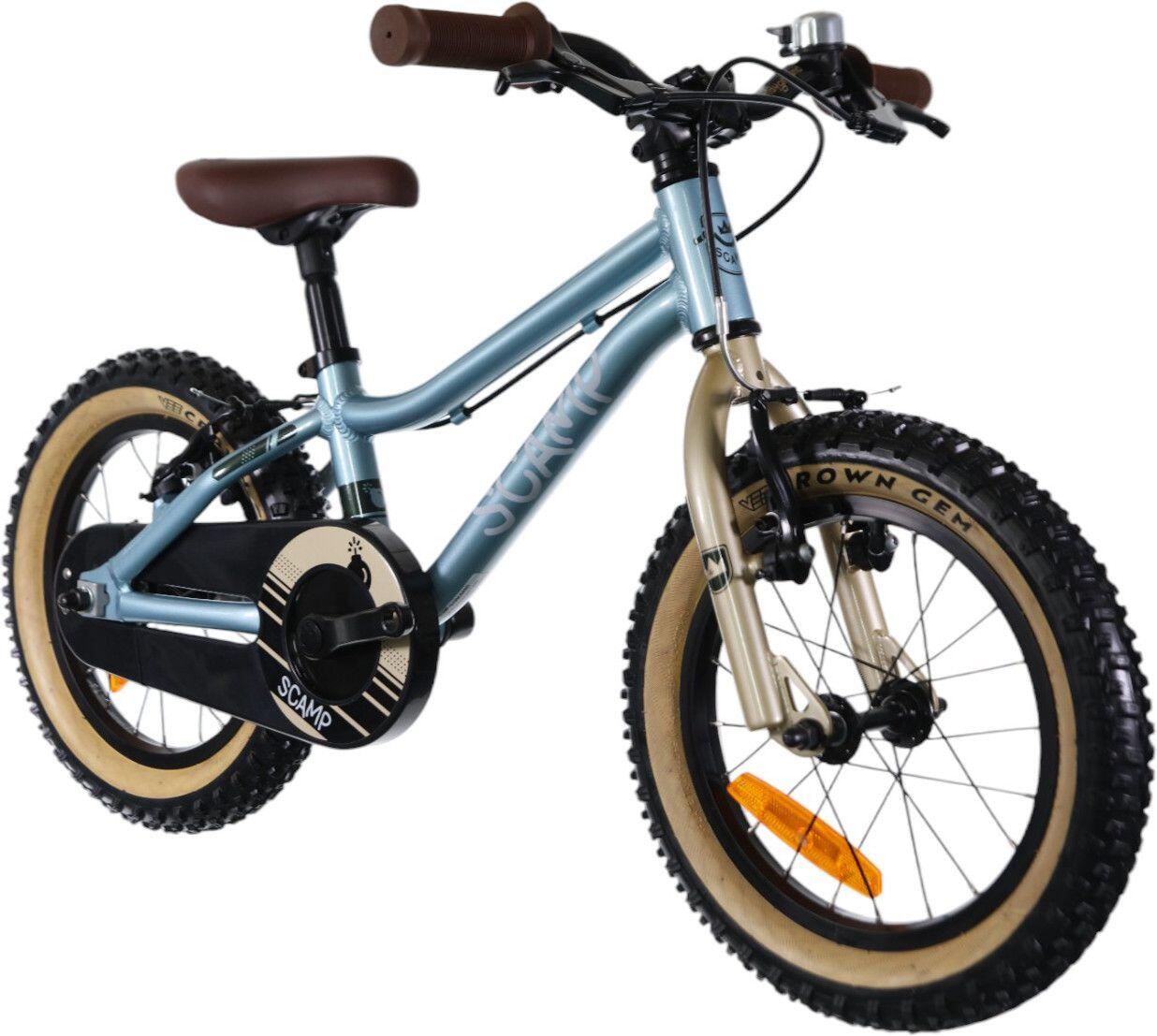 Kinder Mountainbike Scamp SmallFox Single Speed 14'' Himmelblau Gold 2/5