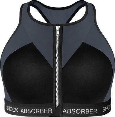 Shock absorber infinity power bra zwart / grijs