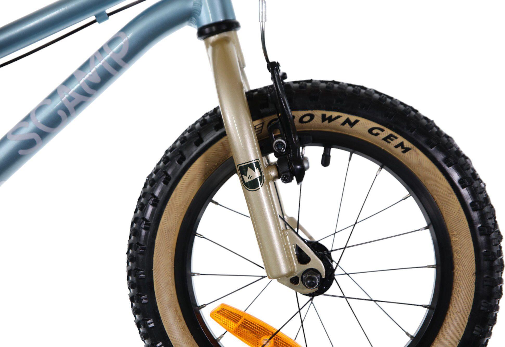 Kinder Mountainbike Scamp SmallFox Single Speed 14'' Himmelblau Gold 4/5
