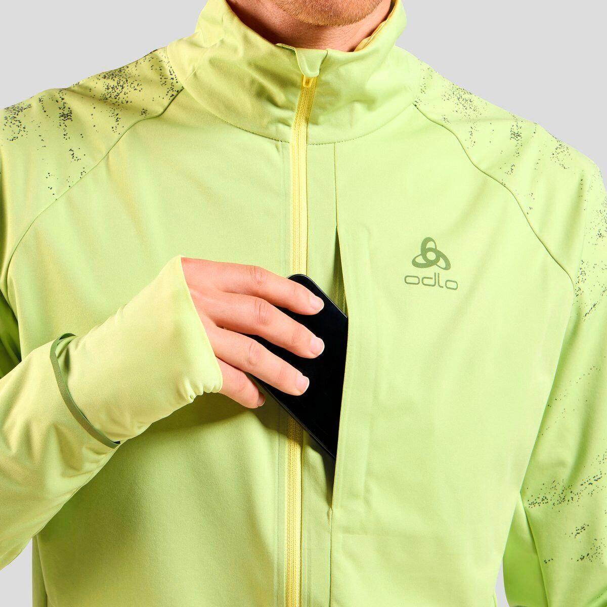 Veste Running Odlo Zeroweight Pro Warm 2.0 Vert Homme 5/7