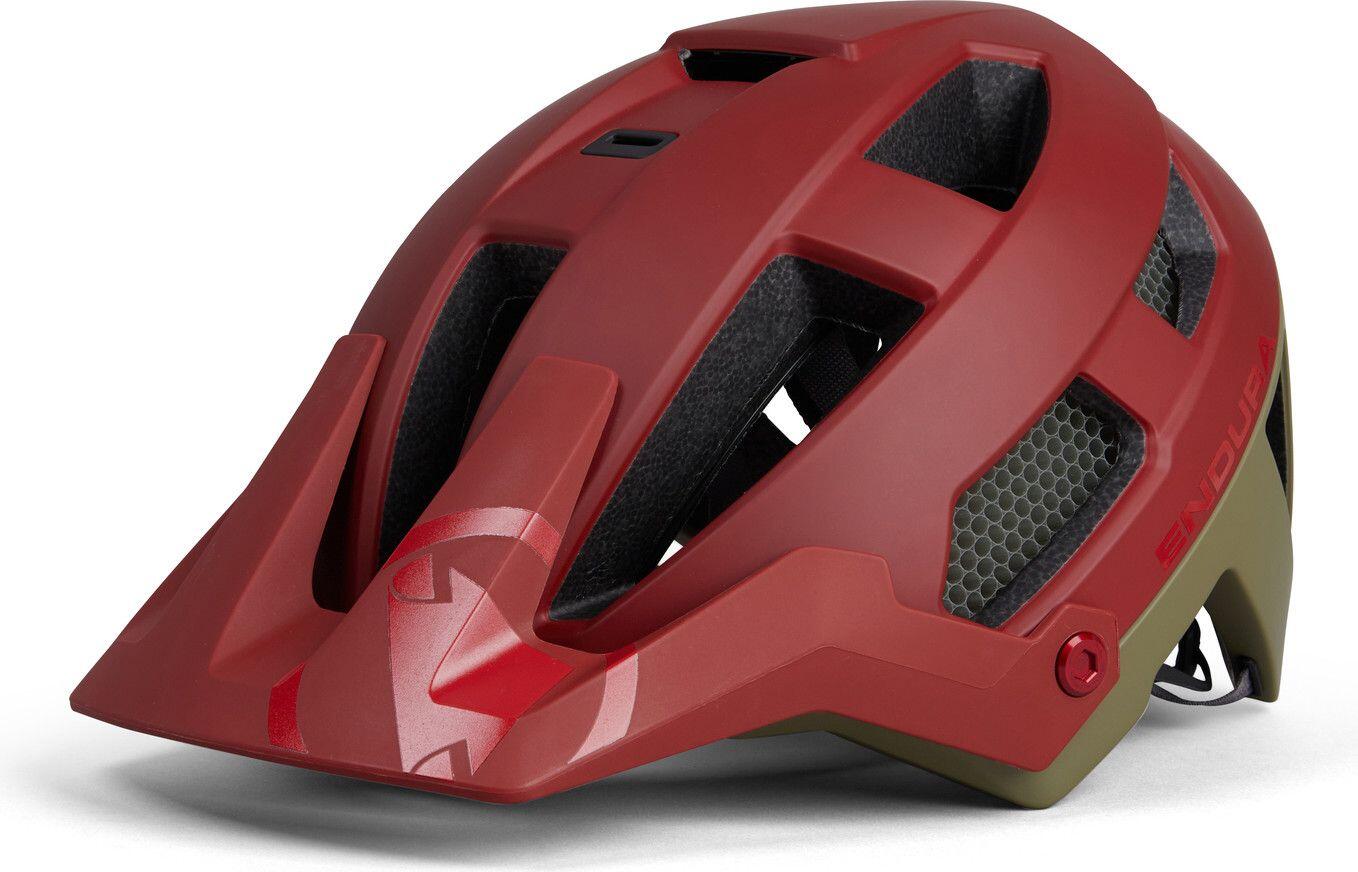 Casque VTT Endura SingleTrack Mips Khaki/Rouge 4/7
