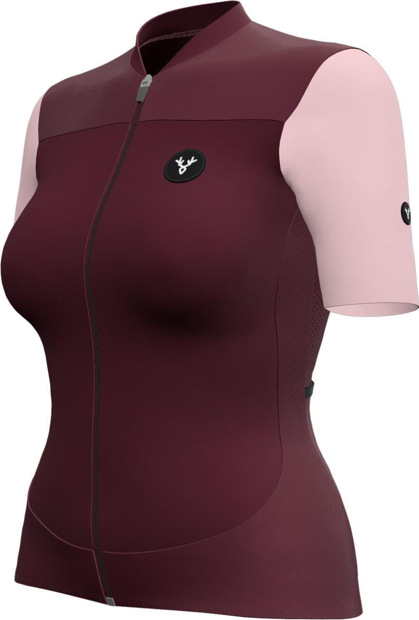 LeBram Ventoux Uni Women Short Sleeves Jersey Framboise 2/7