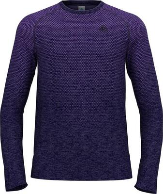Odlo essentials naadloos t-shirt lange mouwen donkerblauw