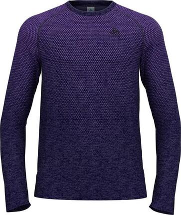 T-Shirt Manches Longues Odlo Essentials Seamless Bleu Foncé Homme
