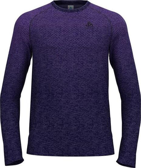 T-Shirt Manches Longues Odlo Essentials Seamless Bleu Foncé Homme