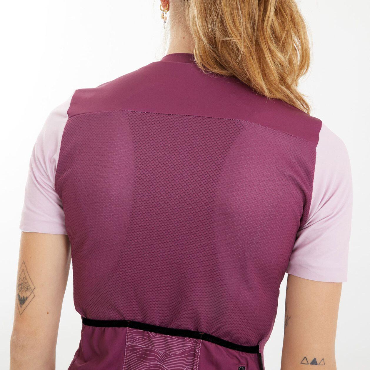LeBram Ventoux Uni Women Short Sleeves Jersey Framboise 5/7