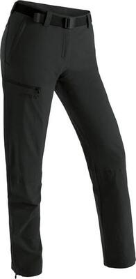 Dames maier sports inara slim broek zwart - korte lengte