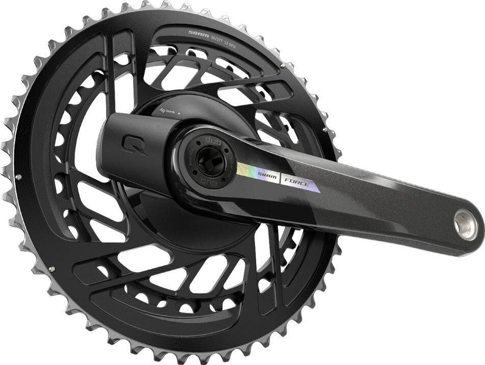 Pedaleira com sensor de potência Sram Force D2 DUB 50-37 Dentes 2x12V Preto (sem 2/2