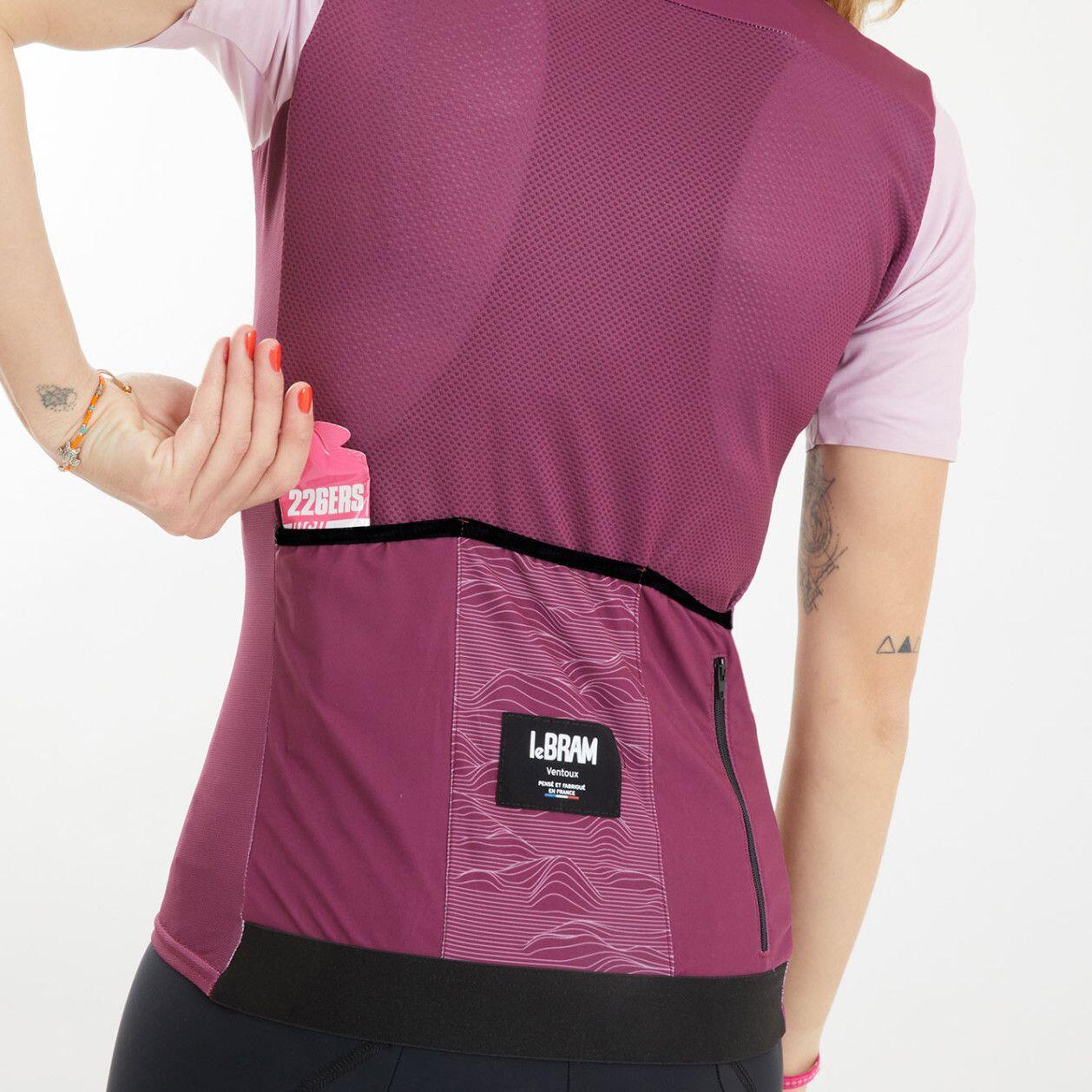 LeBram Ventoux Uni Women Short Sleeves Jersey Framboise 6/7