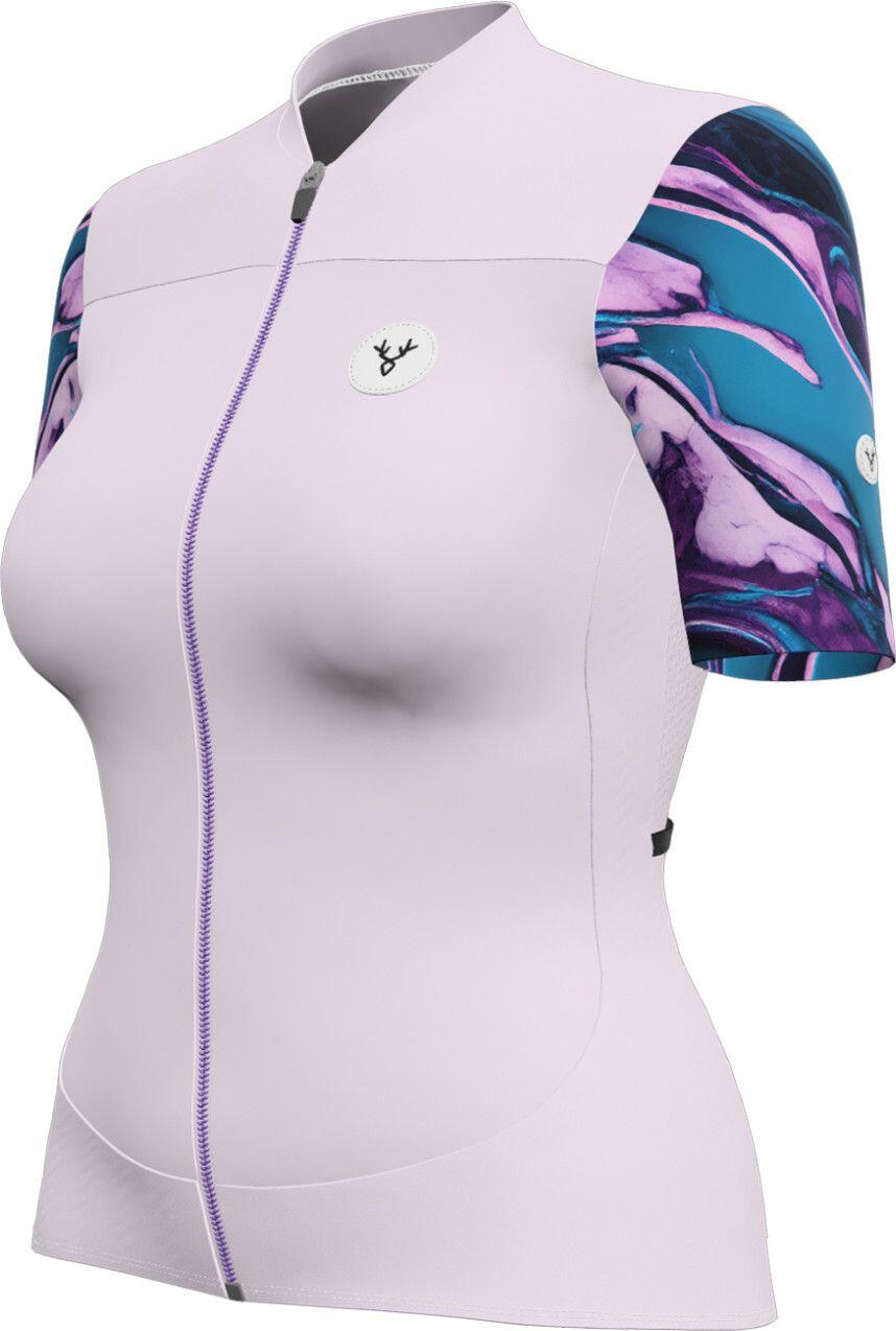 LeBram Ventoux Pétrole Women Short Sleeves Jersey Pink 2/3