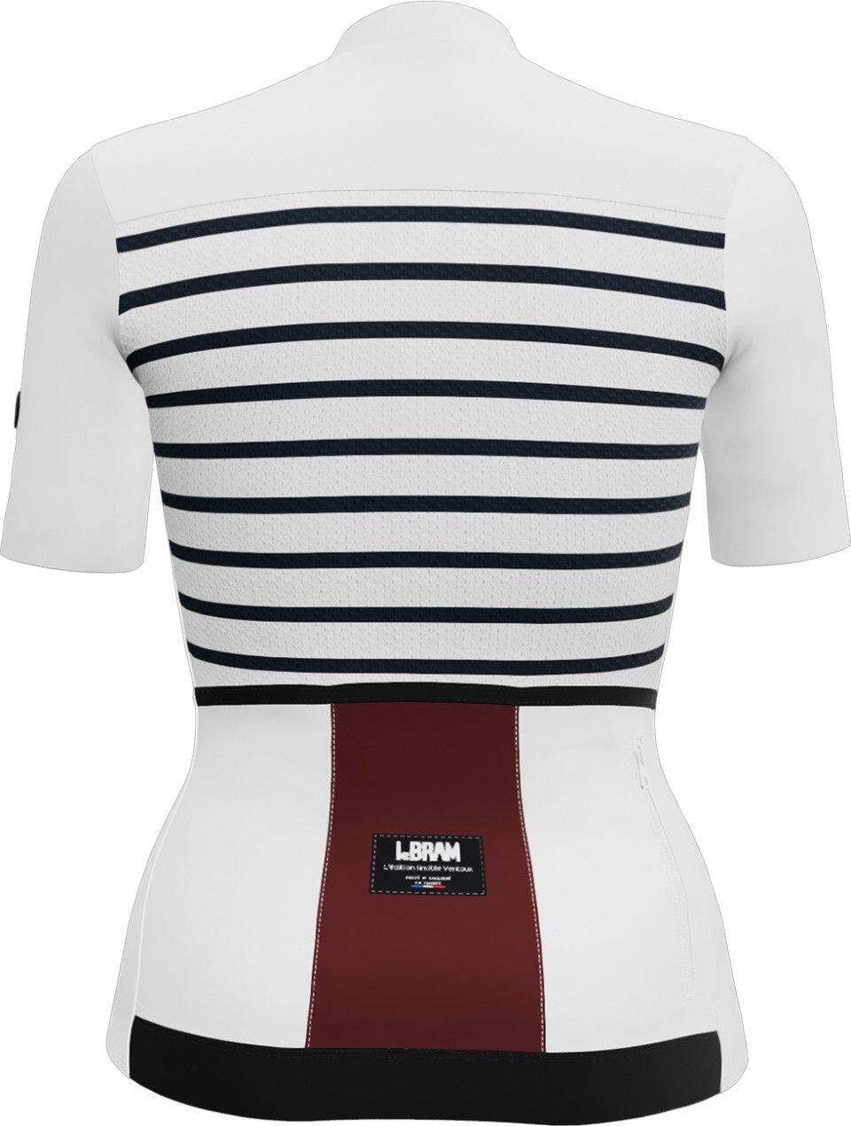 Maillot Manches Courtes Femme LeBram Ventoux Édition Limitée Blanc Bleu Bordeaux 3/7