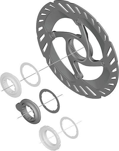 Brake disc with magnet nut Shimano CL Int RT-CL900 5/5