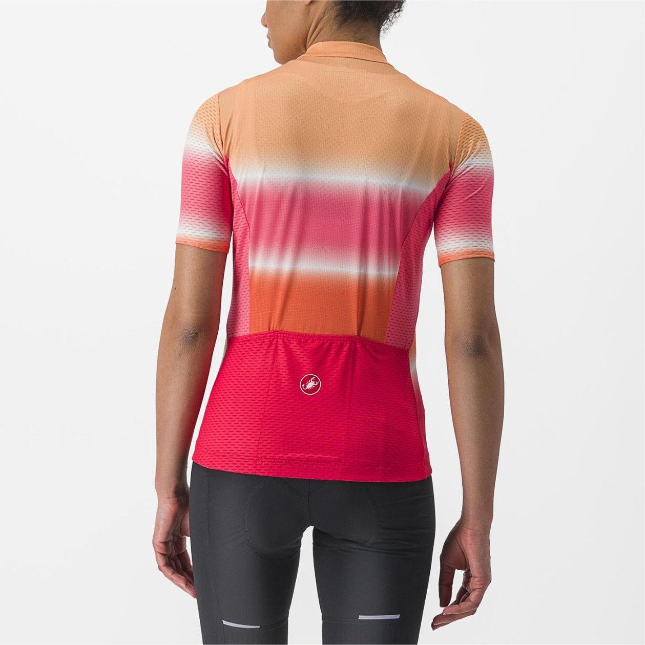 Maglia Castelli Dolce Donna a manica corta Arancione/Rosa 2/6