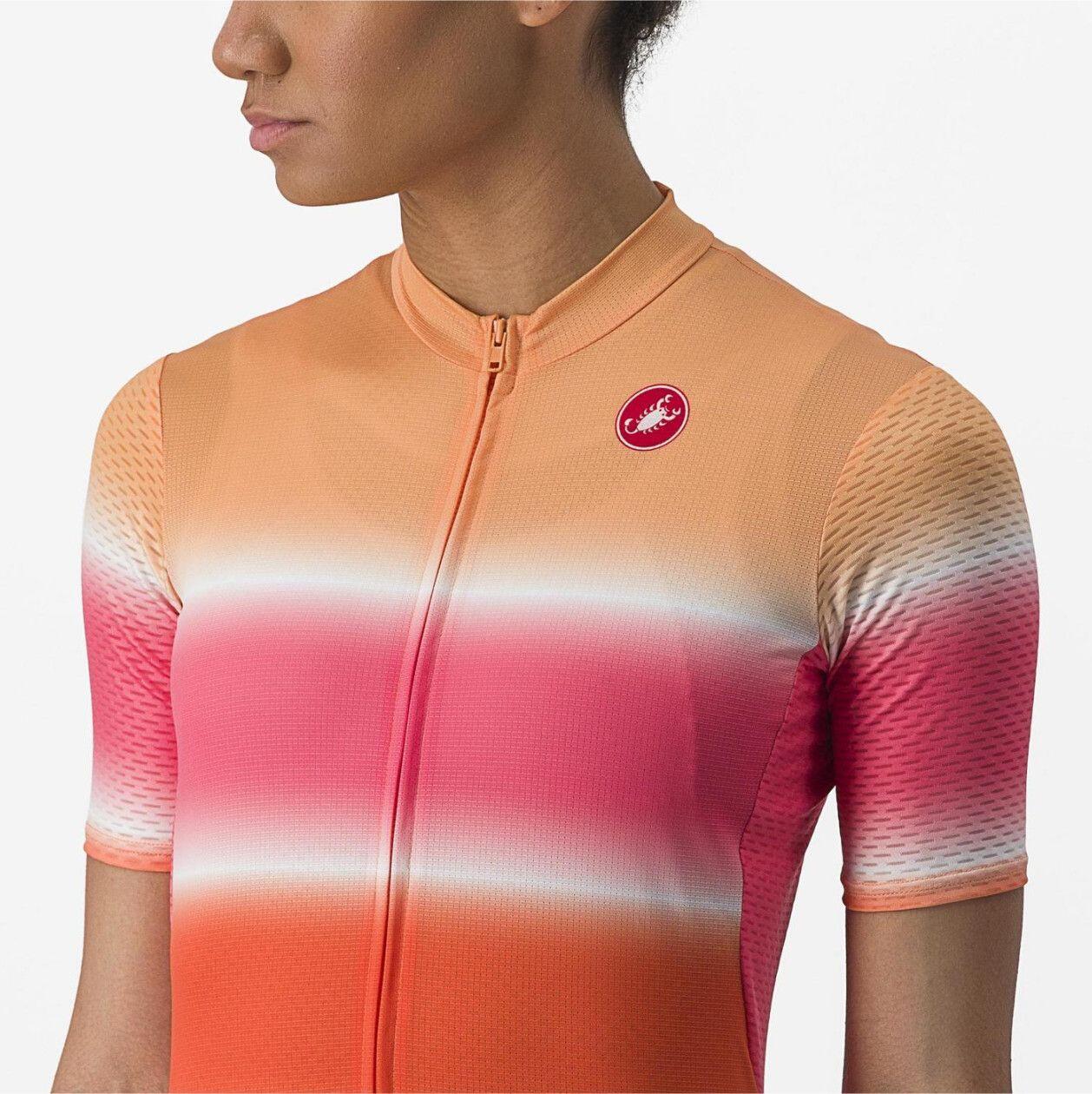 Maglia Castelli Dolce Donna a manica corta Arancione/Rosa 5/6