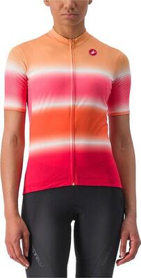 Castelli dolce women's short sleeve jersey orange/pink