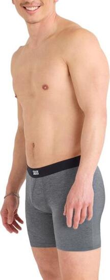 Boxer Saxx Vibe Xtra Fly Gris Foncé Homme