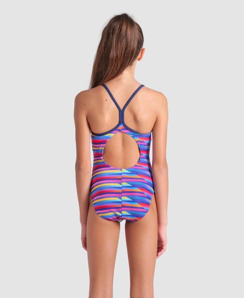 Maillot de bain Arena Racing Stripe Bleu Fille 2/7