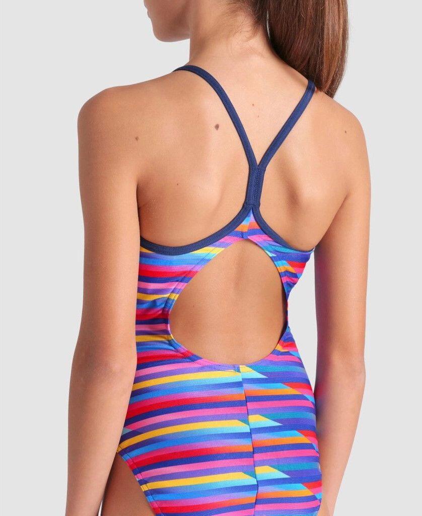 Maillot de bain Arena Racing Stripe Bleu Fille 4/7