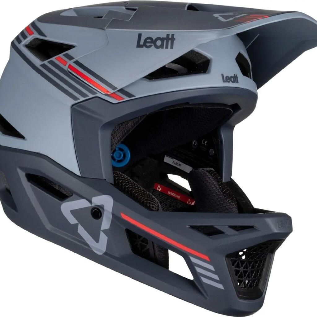 Leatt Gravity 4.0 Titanium Full Face Helmet Grey