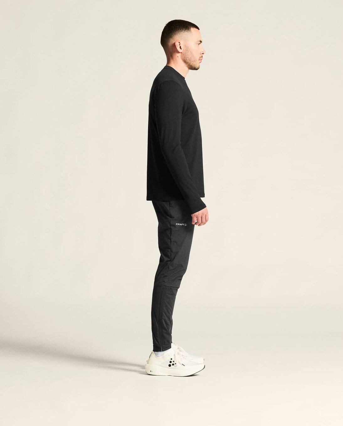Men's Craft SubZ Light Black Thermal Pants 6/7