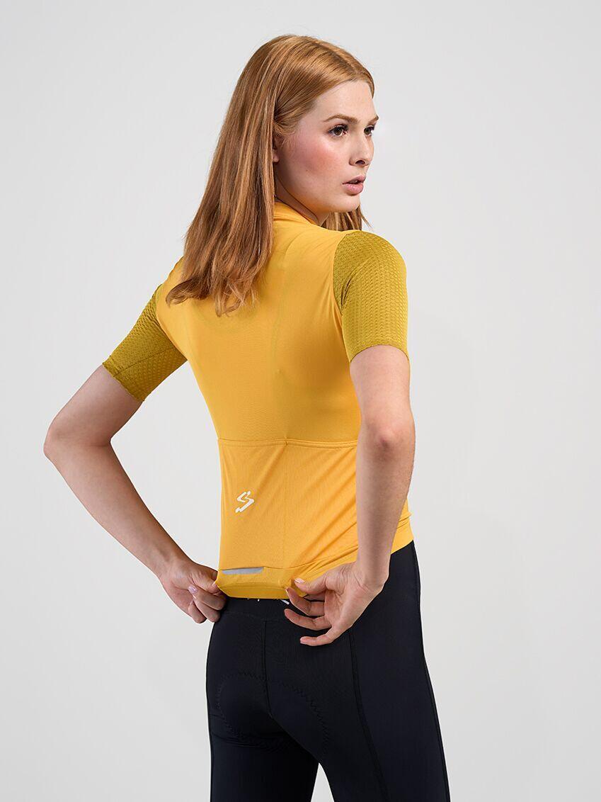 Maillot Spiuk Anatomicde manga corta para mujer Amarillo 4/5