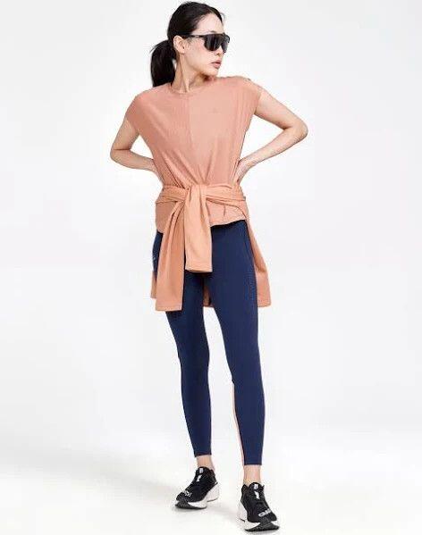 Craft Core Essence Dames T-shirt Korte Mouw Beige 3/3