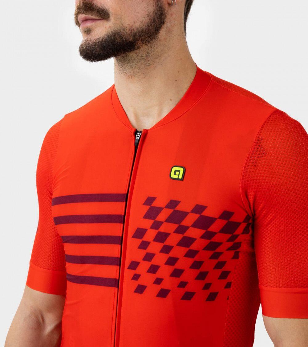 Maillot Manches Courtes Alé Play Rouge 3/7