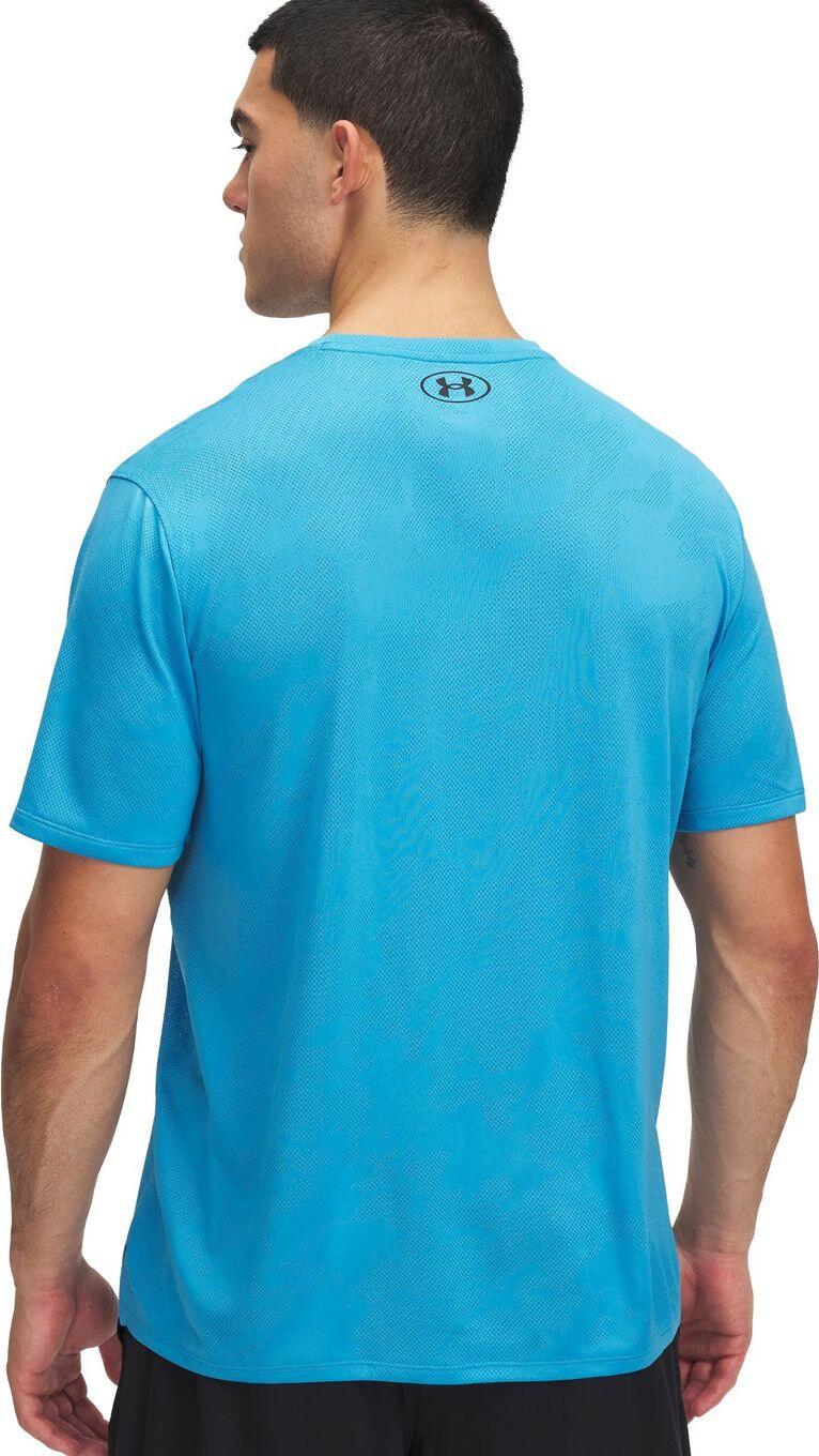 Maillot Manches Courtes Under Armour Tech Vent Jacquard Bleu Homme 2/3
