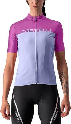 Castelli velocissima korte mouw trui roze/paars