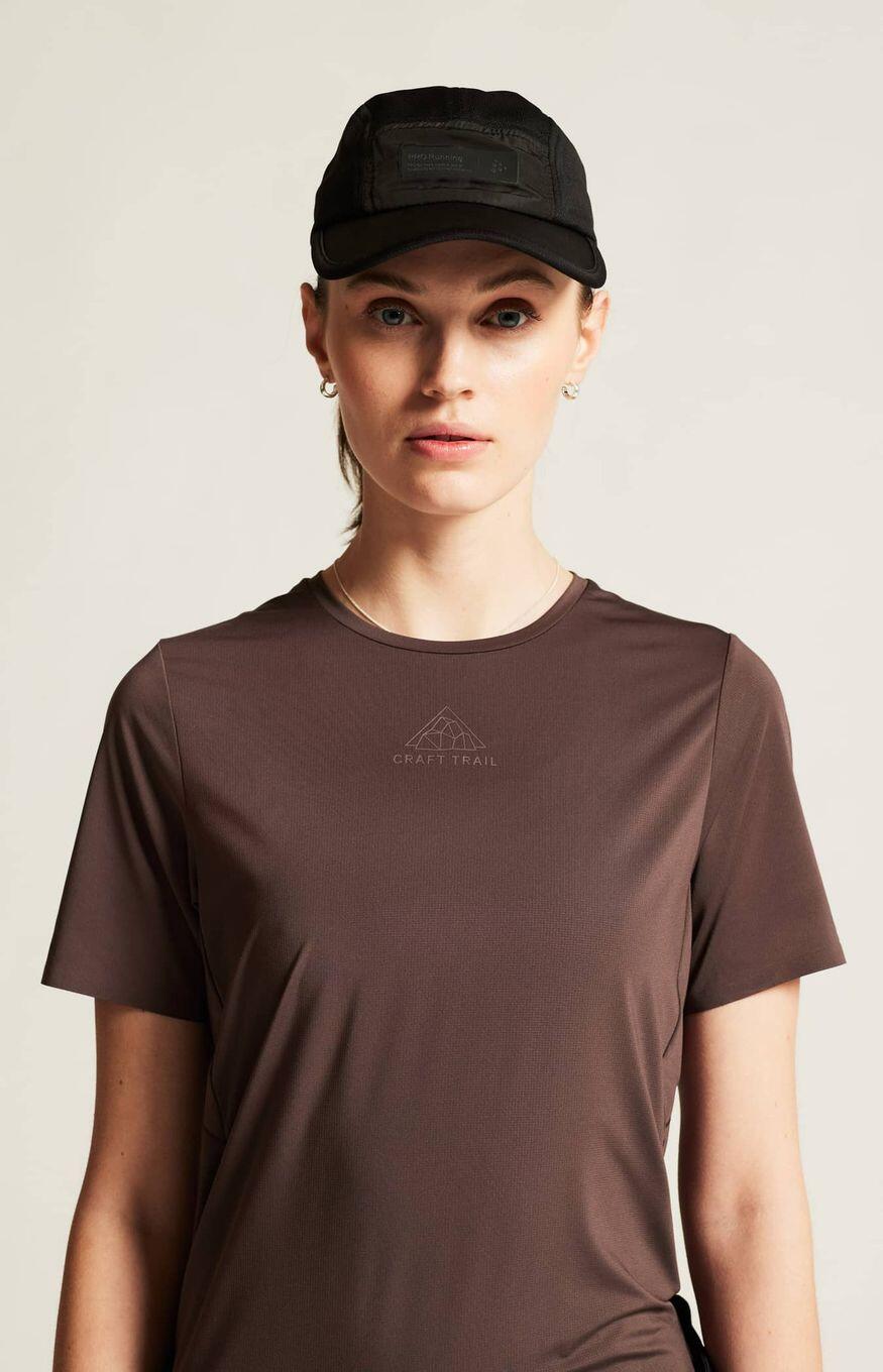 T-Shirt Running Craft Pro Trail Rouge Femme 2/7