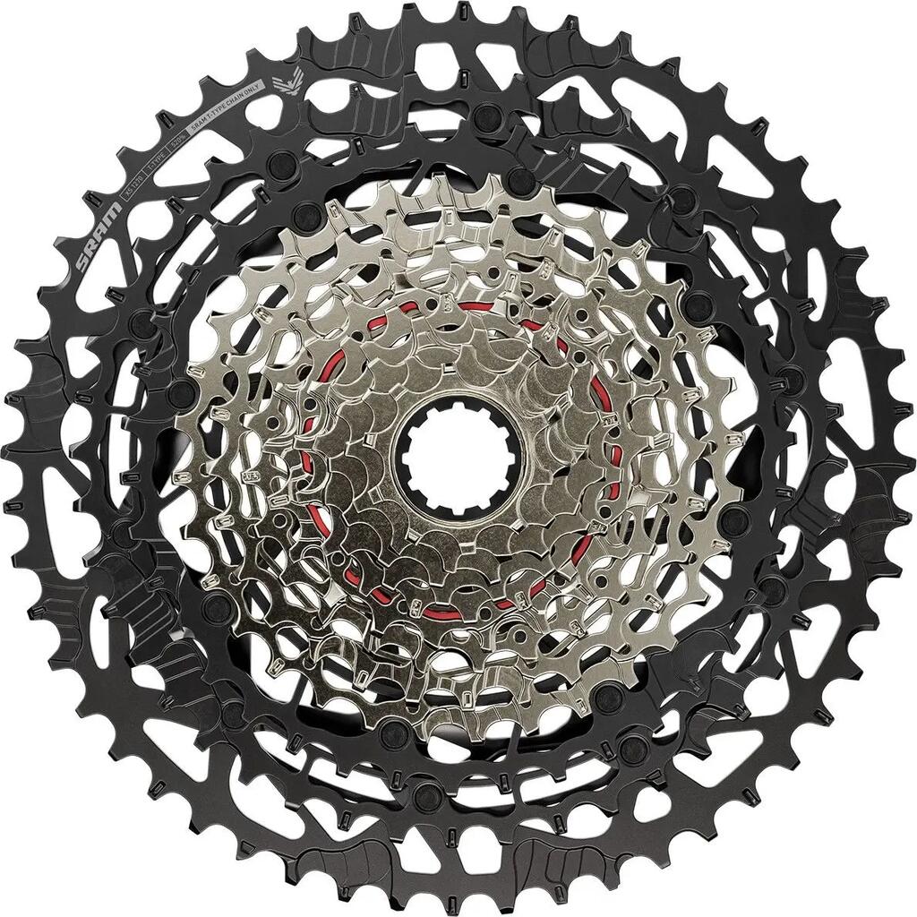 Sram XS-1270 Eagle T-Type 12-speed Cassette, Black/Silver
