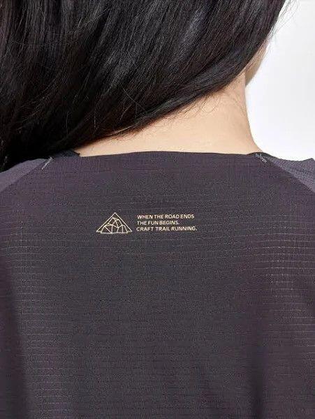 T-shirt Craft Pro Trail Mulher Manga Curta Preta 3/3