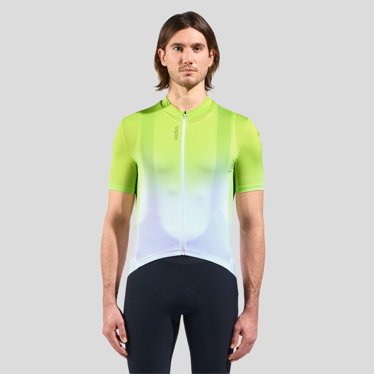 Odlo Zeroweight Chill-Tec Short-Sleeved Jersey Yellow/White 3/7