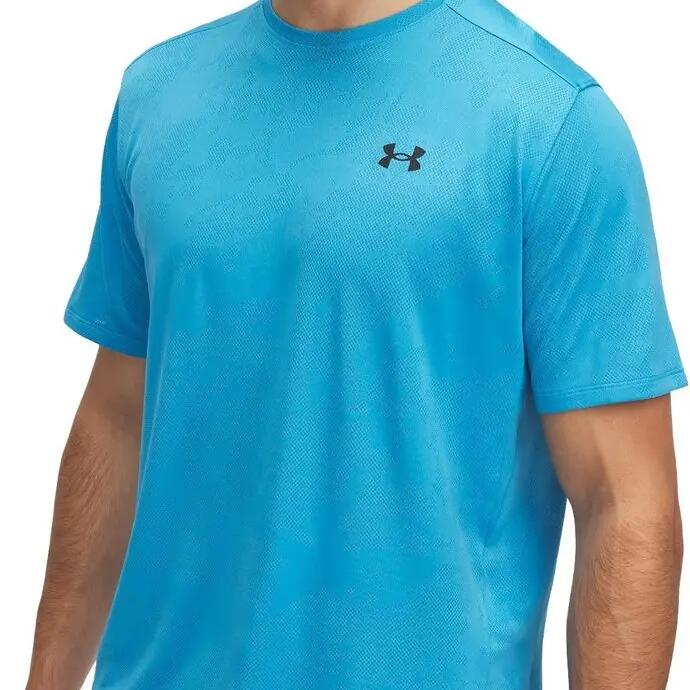 Under Armour Tech Vent Jacquard Blue Homme short sleeve jersey