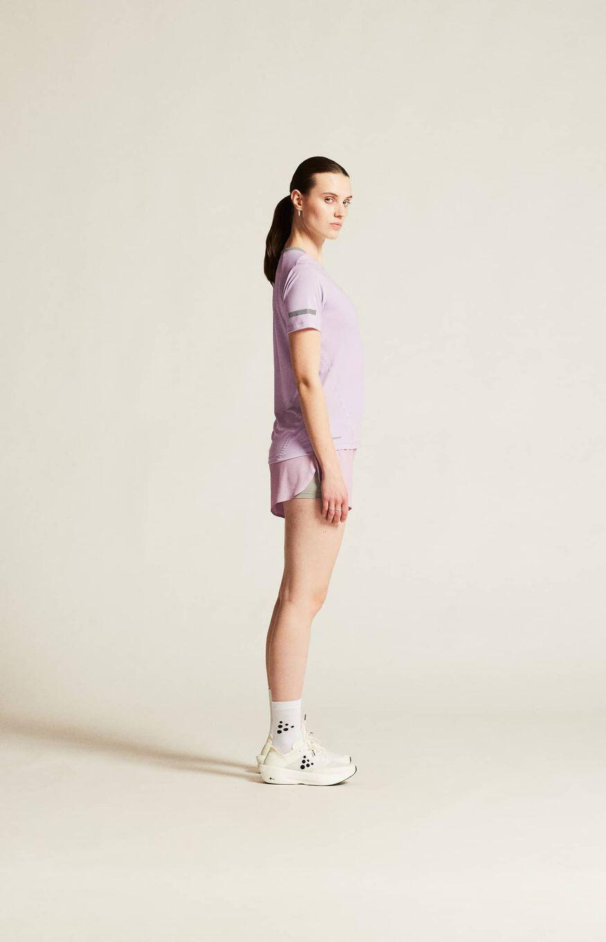 T-Shirt Running Craft Pro Hypervent Violet Femme 5/7