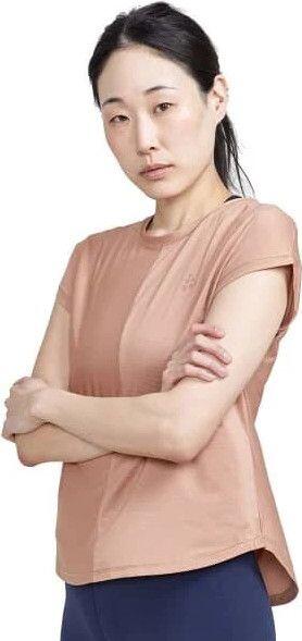 Craft Core Essence Dames T-shirt Korte Mouw Beige 1/3