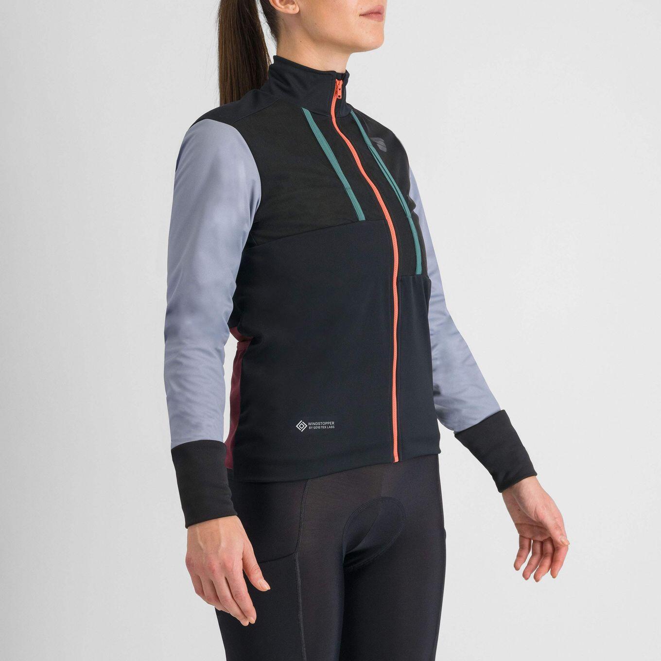 Giacca a manica lunga Sportful Supergiara Donna Nero/Purple 3/7