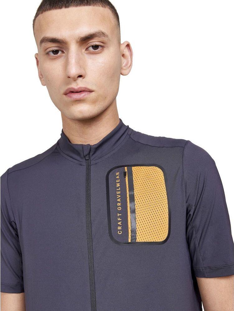Maillot manches courtes Craft Adv Gravel Noir Sable 3/3
