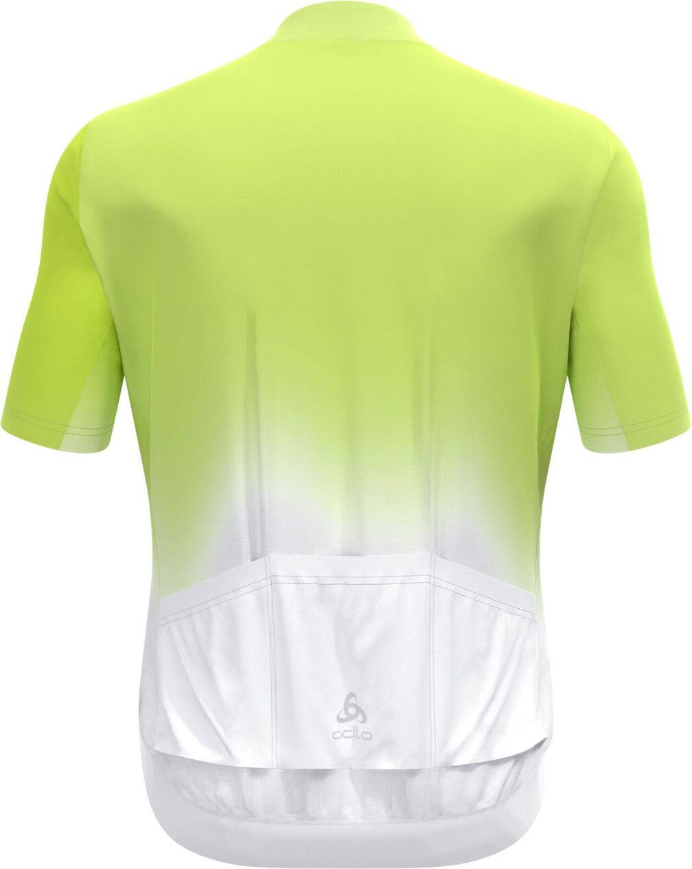 Odlo Zeroweight Chill-Tec Short-Sleeved Jersey Yellow/White 2/7