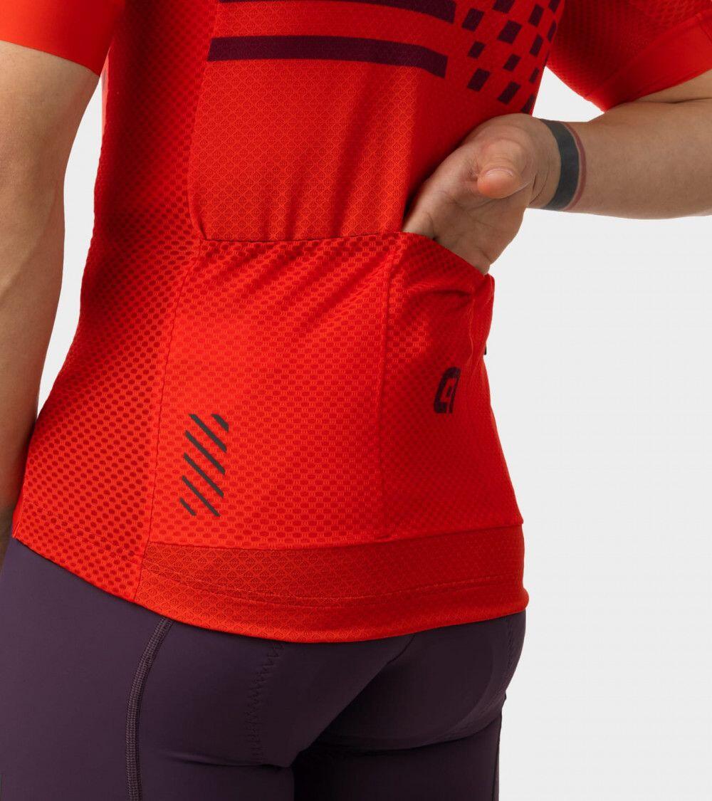 Maillot Manches Courtes Alé Play Rouge 5/7