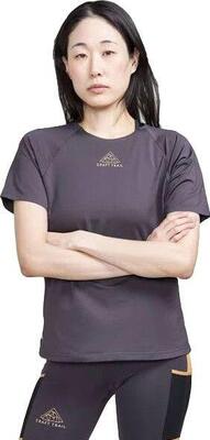 Craft pro trail dames t-shirt korte mouw zwart