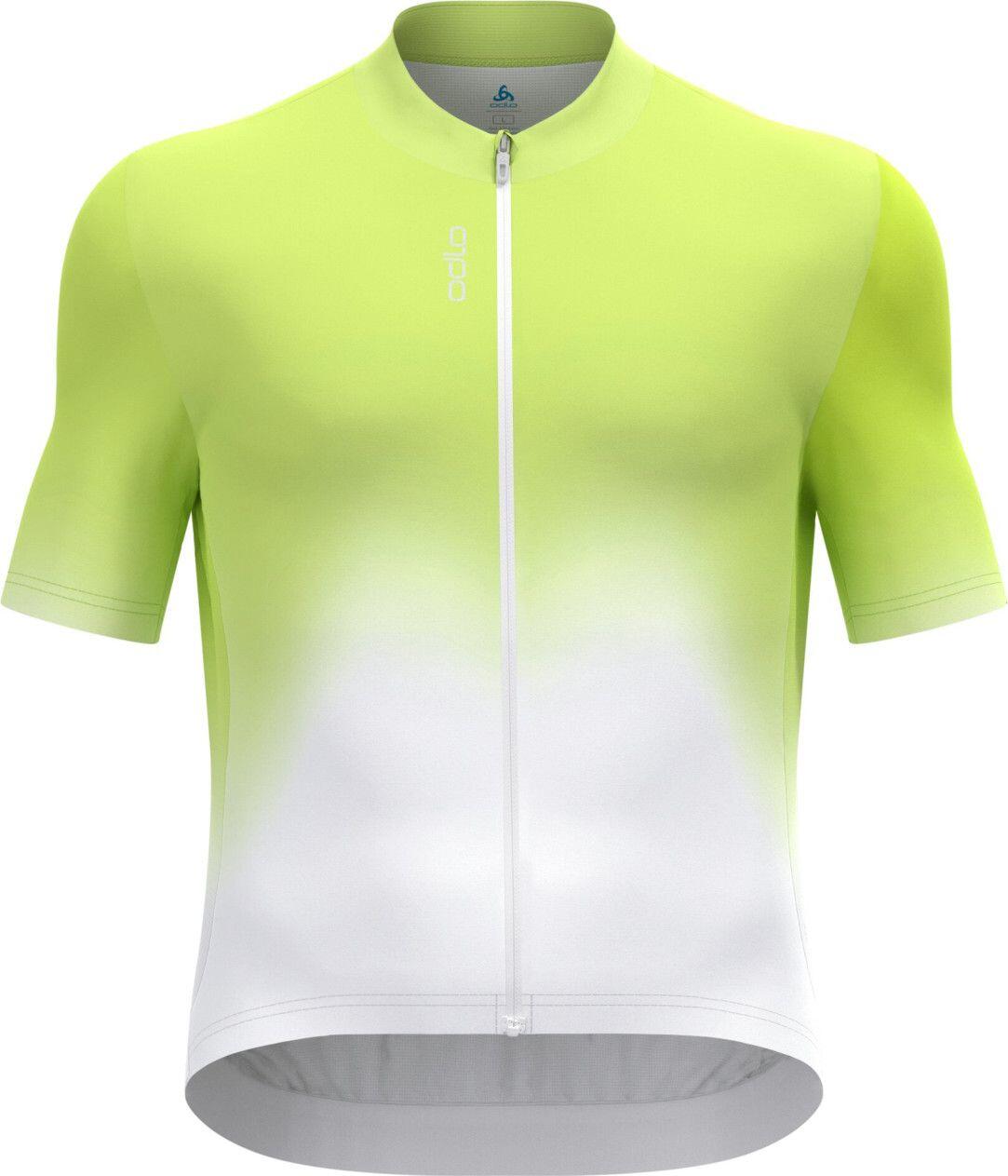 Odlo Zeroweight Chill-Tec Short-Sleeved Jersey Yellow/White 1/7
