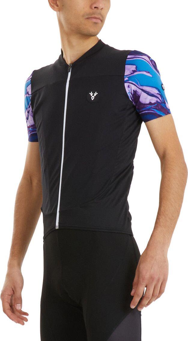 LeBram Ventoux Pétrole Short Sleeves Jersey Black Blue 4/7