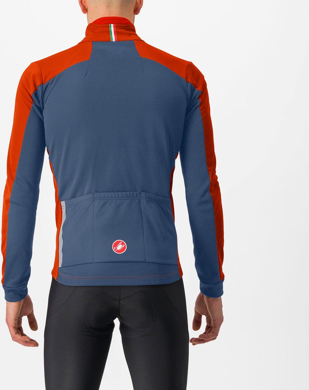 Castelli Entrata Long Sleeve Jacket Red/Blue 2/2