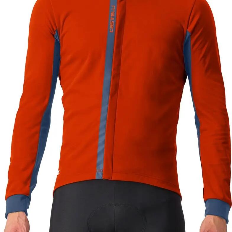 Castelli Entrata Long Sleeve Jacket Red/Blue