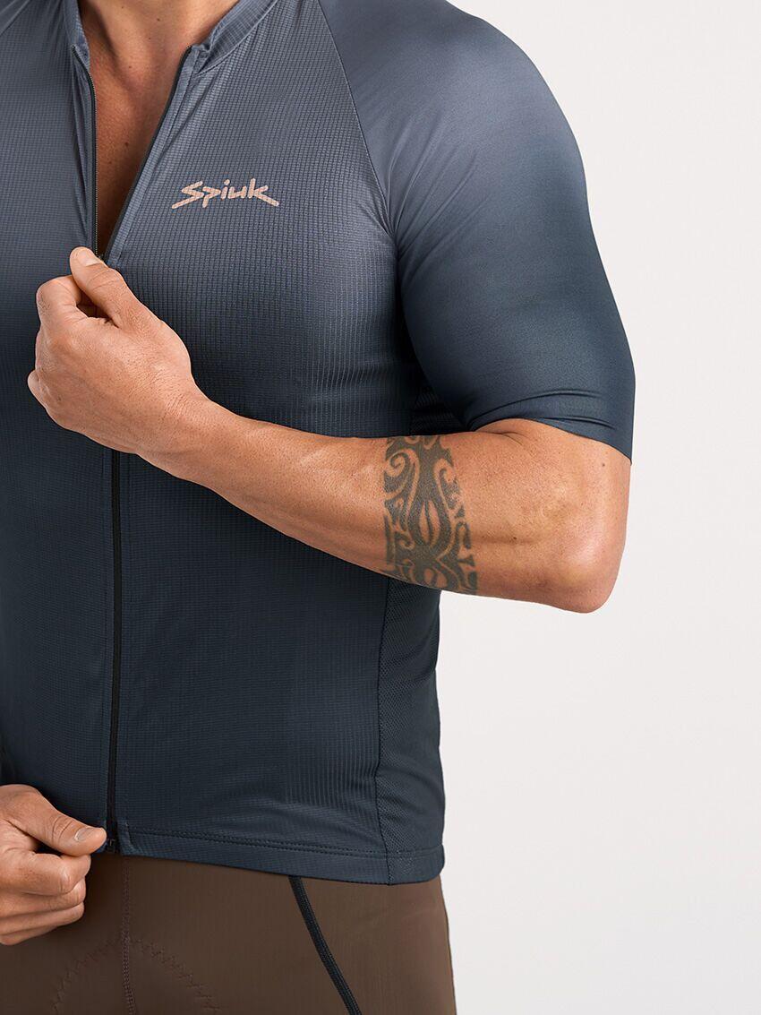 Spiuk Kurzarm Trikot Carbonite Grau 4/5