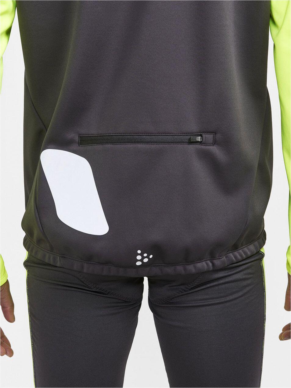 Veste Coupe-Vent Craft Core Bike SubZ Lumen Blanc Jaune Homme 3/3