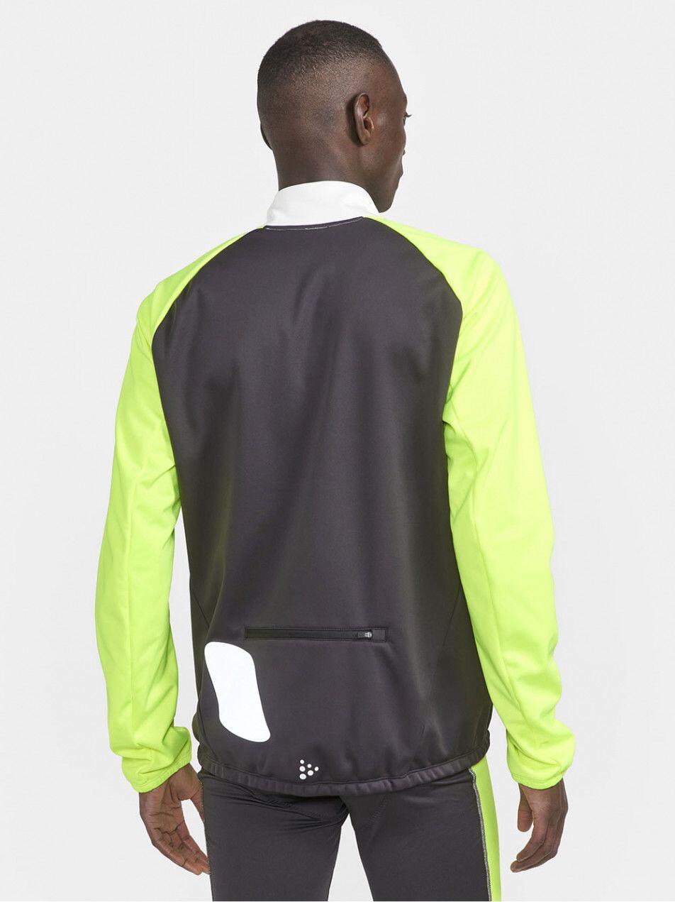 Veste Coupe-Vent Craft Core Bike SubZ Lumen Blanc Jaune Homme 2/3