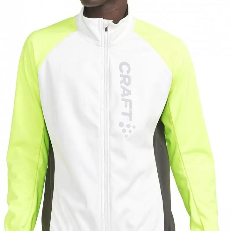 Craft Core Bike SubZ Lumen Windbreaker Jacket White Yellow Men's