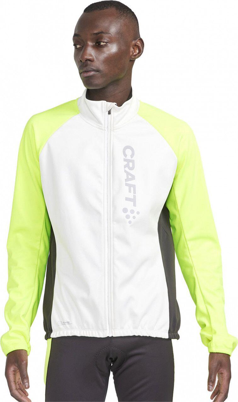 Veste Coupe-Vent Craft Core Bike SubZ Lumen Blanc Jaune Homme 1/3